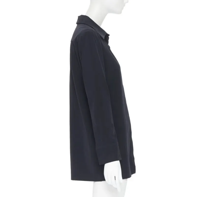Gucci Wide Collar Shirt Black Polyester Good - Inside View