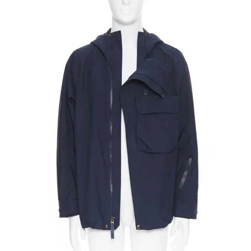 The North Face Blue Hood Windbreaker Blue Very good - Back View