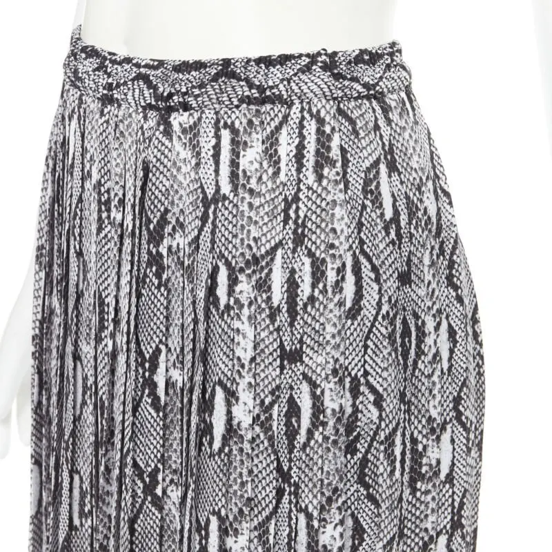 Michael Kors Scaled Leather Skirt Grey Polyester Never worn - Back View