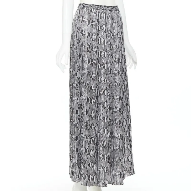 Michael Kors Scaled Leather Skirt Grey Polyester Never worn - Inside View
