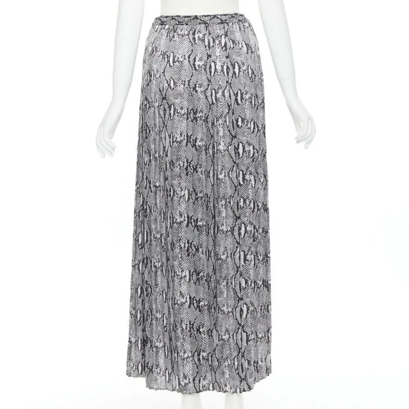Michael Kors Scaled Leather Skirt Grey Polyester Never worn - Box View