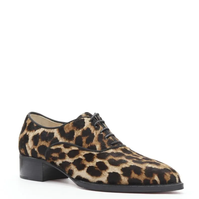 Christian Louboutin Zazou Brown Leather Never worn - Back View