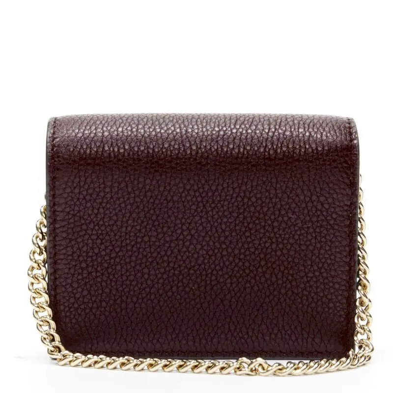 Gucci Burgundy Leather Wallet Burgundy Leather Never worn, with tag - Box View