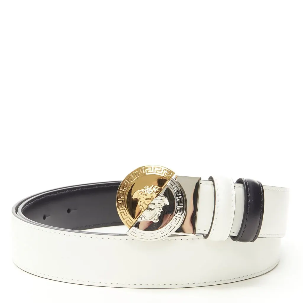 Versace DCU8330 DVTPH DBNVP Black Leather Never worn - Front View