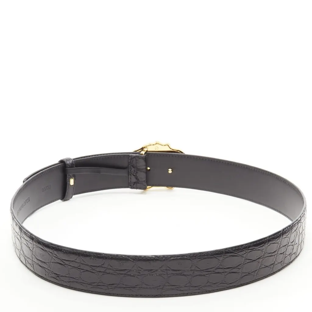 Versace DCU4140 DFCG D41OH Black Leather Never worn, with tag - Inside View