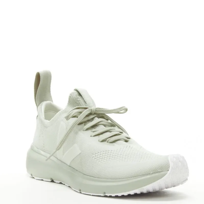 VEJA X RICK OWENS Oyster Knit Sneakers Grey Rubber Never worn - Back View