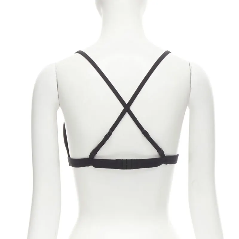 Versace Medusa Bikini Top Black Polyester Never worn, with tag - Box View