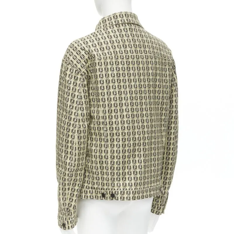 Fendi Brown Zucca Jacket Brown Cotton Never worn, with tag - Box View