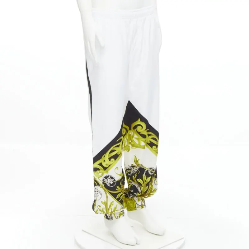 Versace Baroque Track Pants White Never worn, with tag - Front View