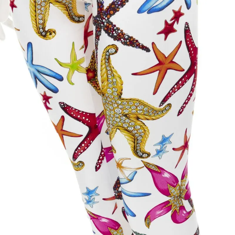 Versace Kids Greca Leggings MultiColor Polyamide Never worn, with tag - Back View