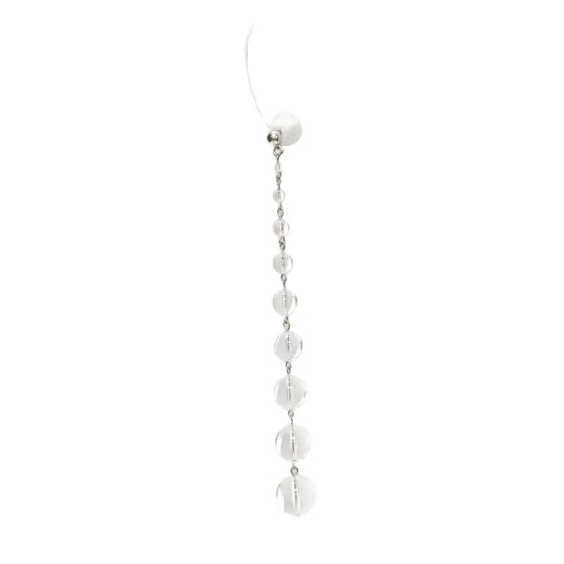 Oscar De La Renta Drop ball earrings Silver Never worn - Front View