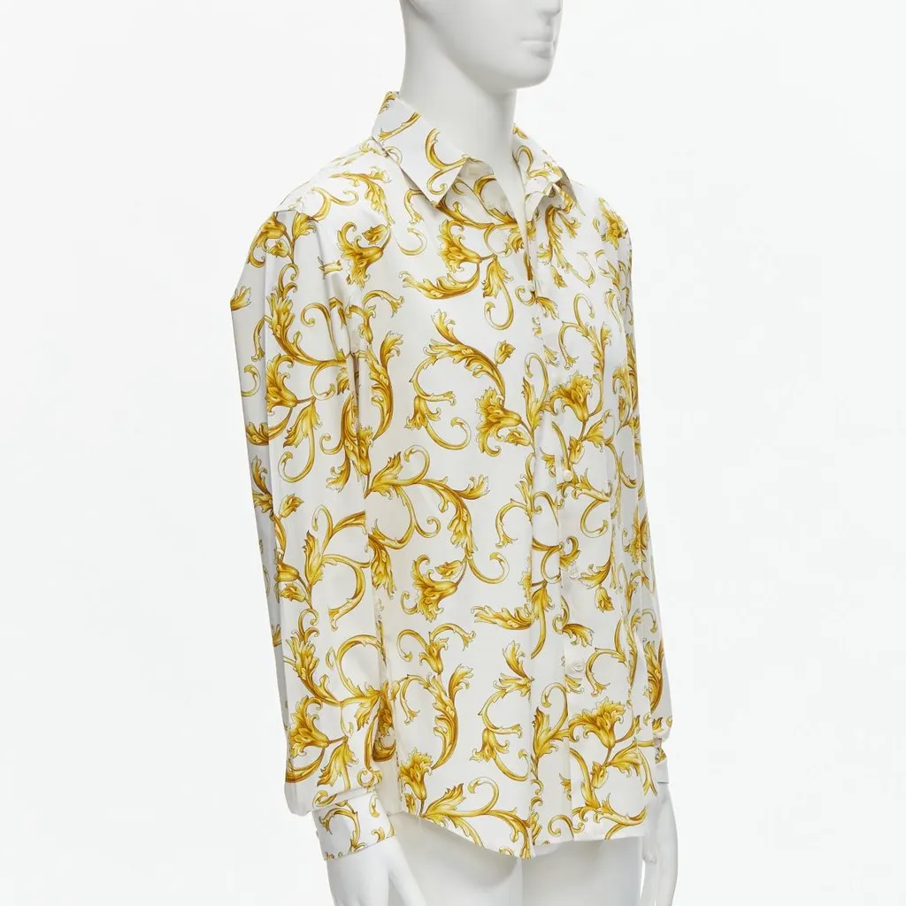 Versace A77215S White Cotton Never worn, with tag - Inside View