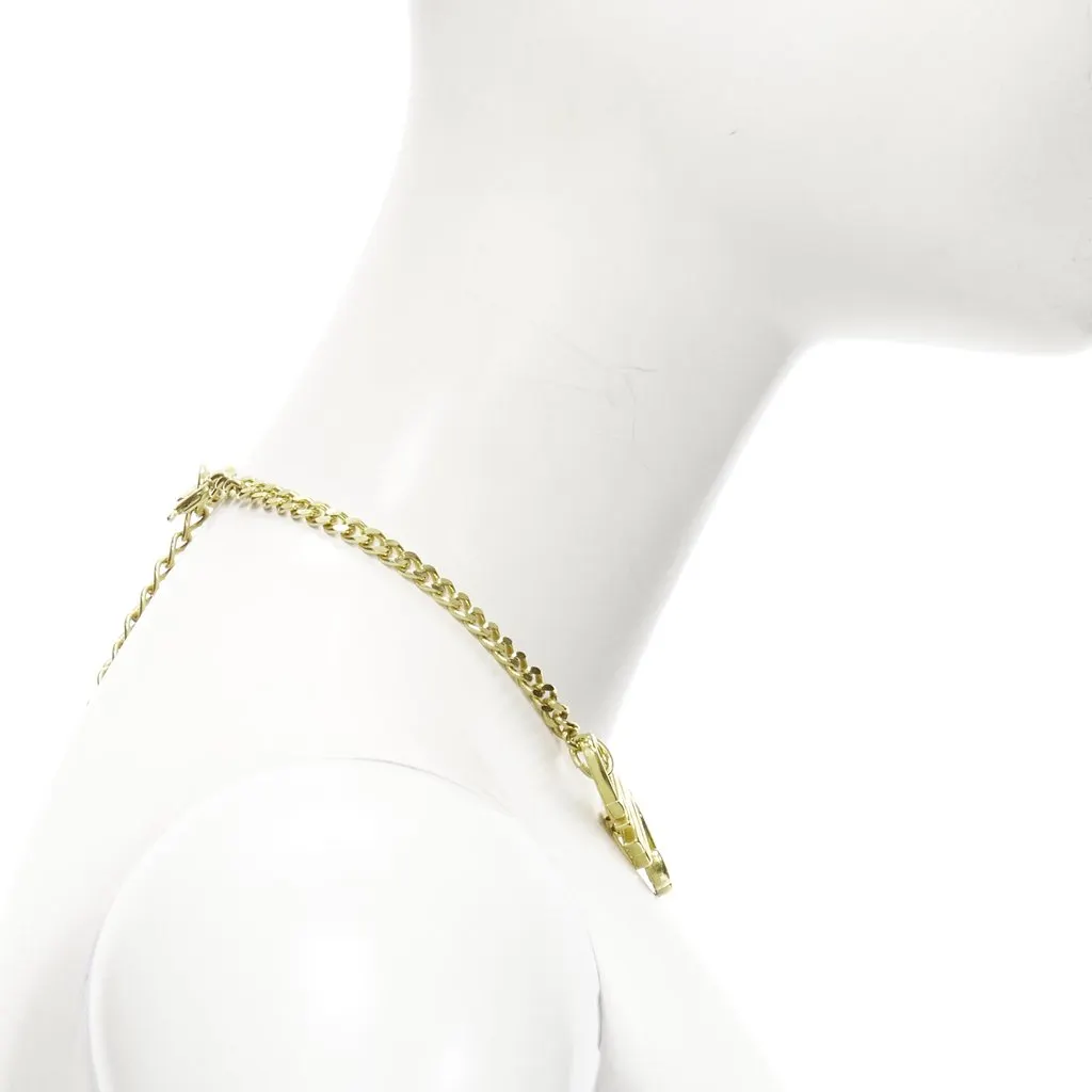 Moschino Logo Heart Necklace Gold Very good - Inside View