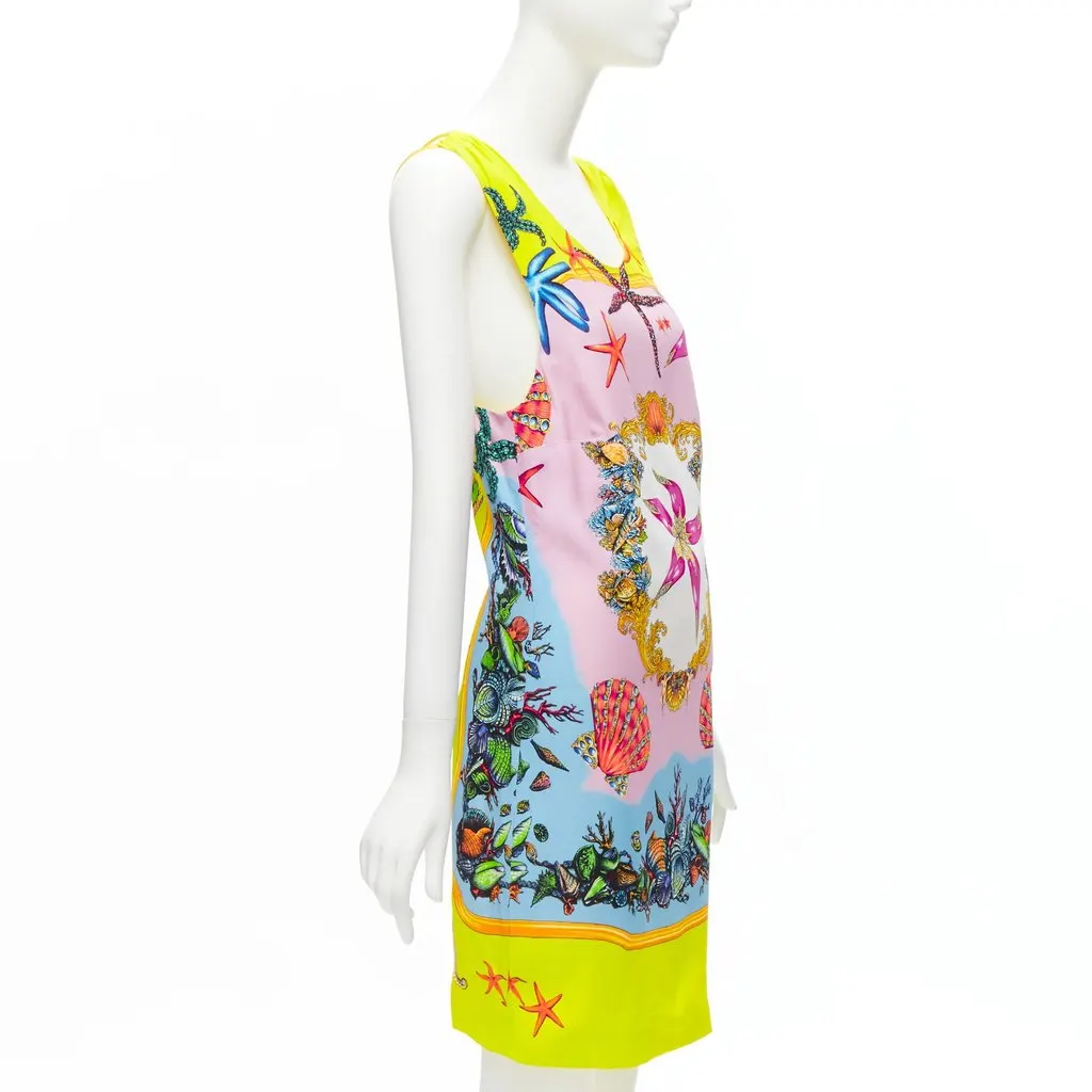 Versace Yellow Viscose Dress Yellow Viscose Never worn, with tag - Inside View