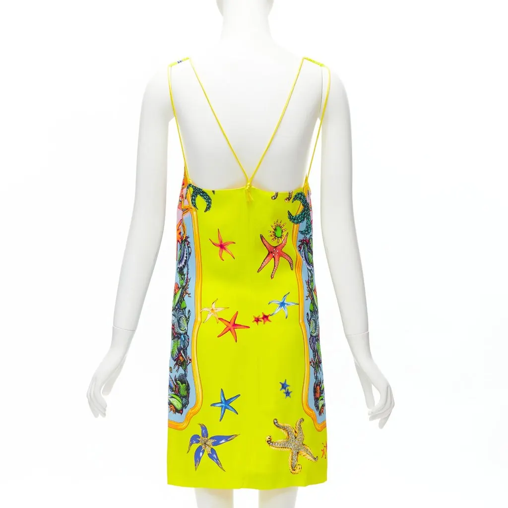 Versace Yellow Viscose Dress Yellow Viscose Never worn, with tag - Box View