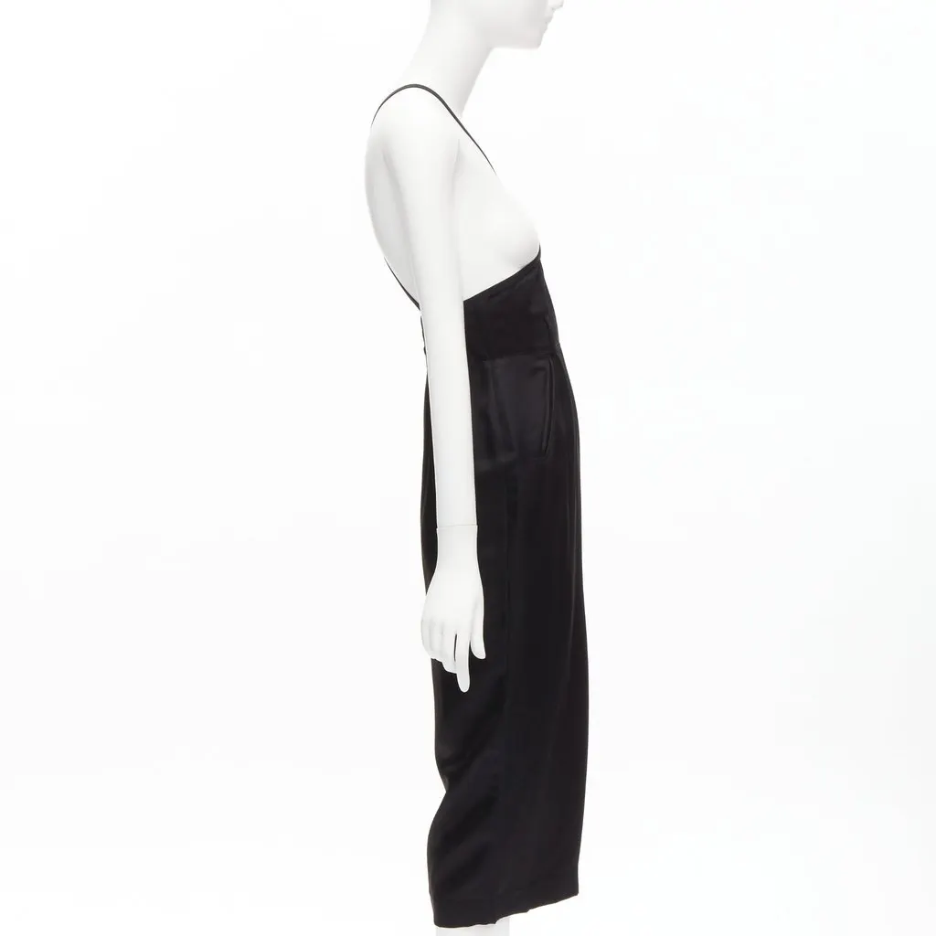 Jean Paul Gaultier Cross Strap Dress Black Polyester Good - Model View