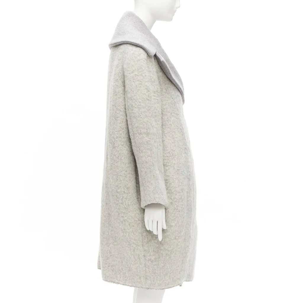 Celine Grey Wool Coat Grey Wool Very good - Box View