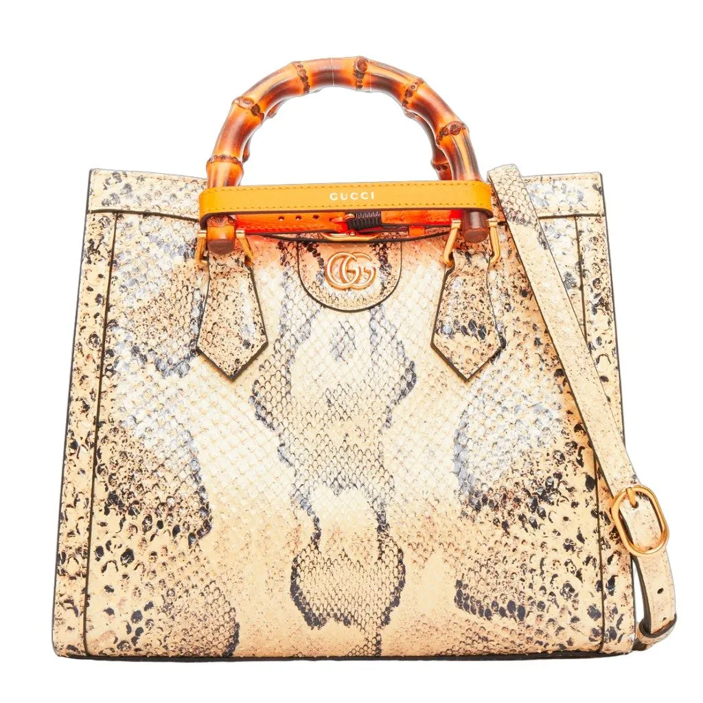 Gucci Diana NM Small Beige Leather Very good - Front View