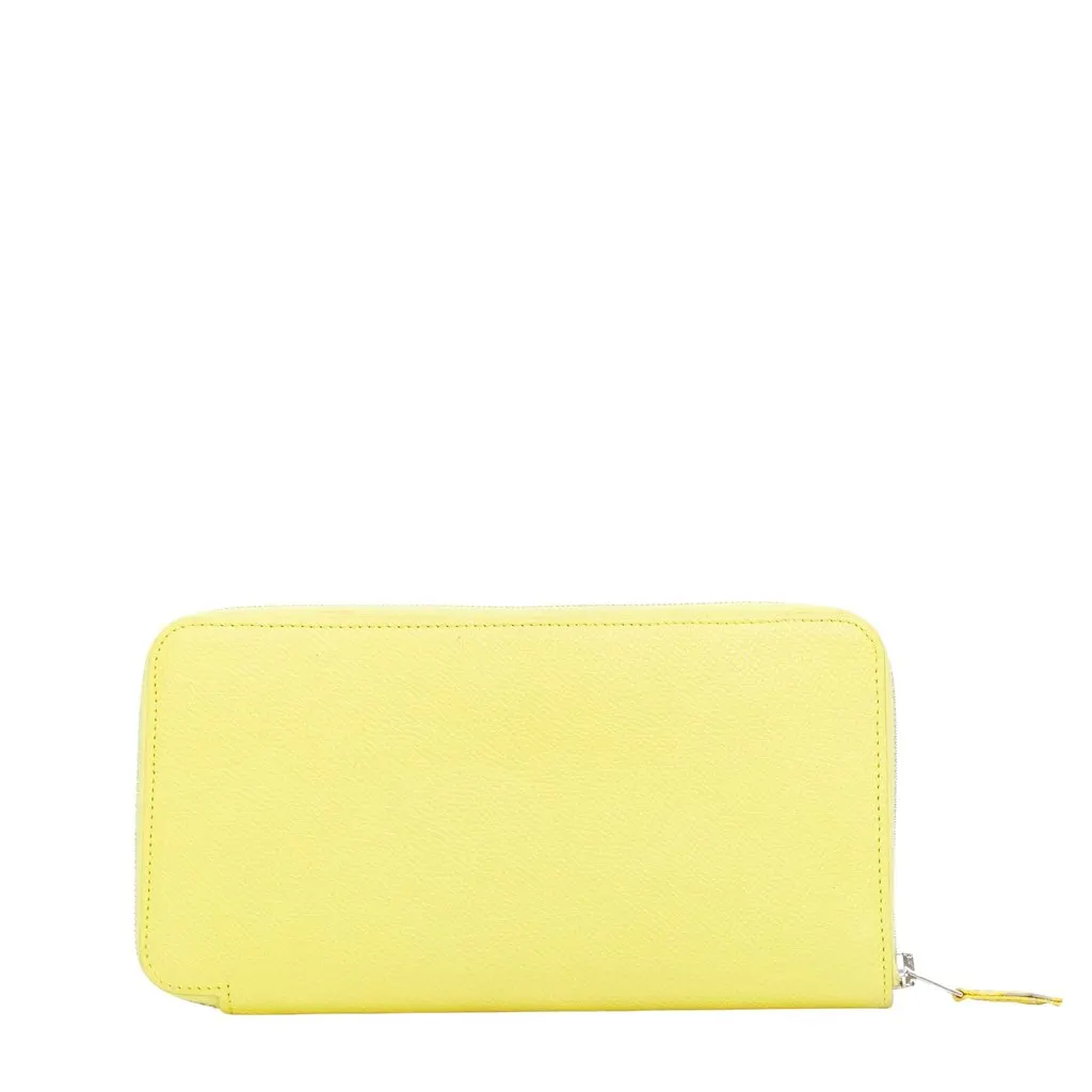 Hermès Azap Yellow Leather Good - Front View