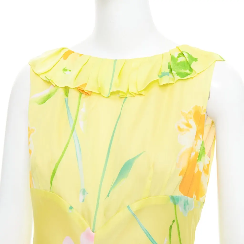 Donna Karan Yellow Dress Yellow Very good - Back View