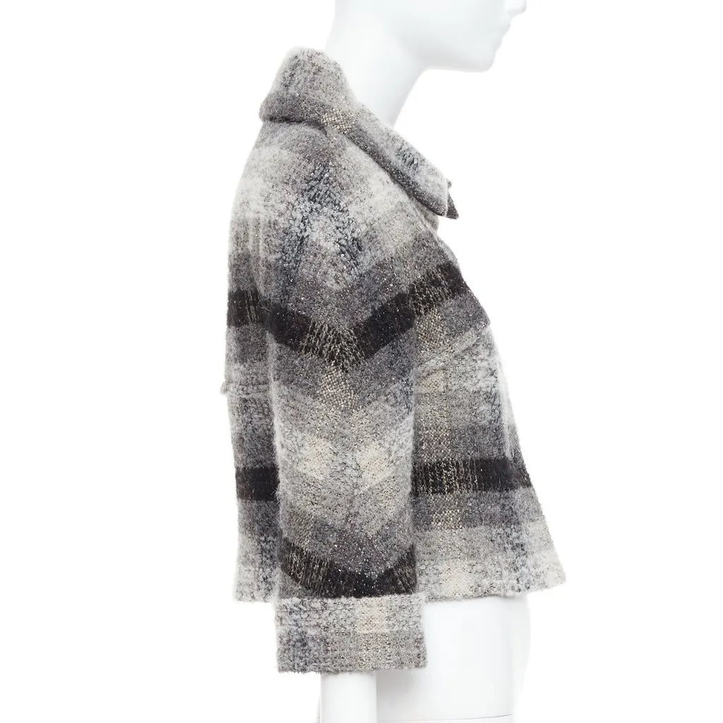 Chanel Grey Wool Jacket Grey Wool Never worn, with tag - Box View