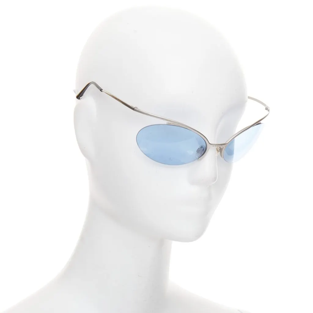 Chanel Blue Metal Sunglasses Blue Metal Fair - Inside View