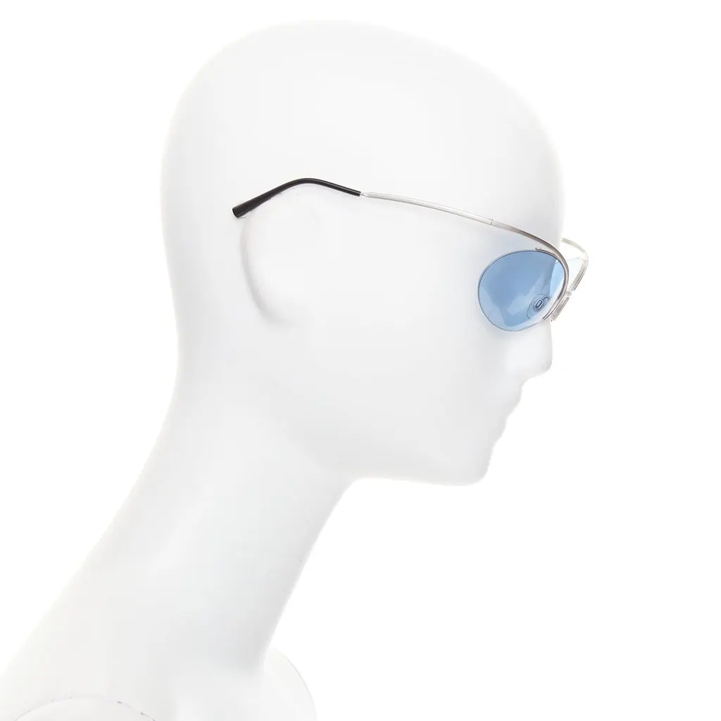 Chanel Blue Metal Sunglasses Blue Metal Fair - Model View