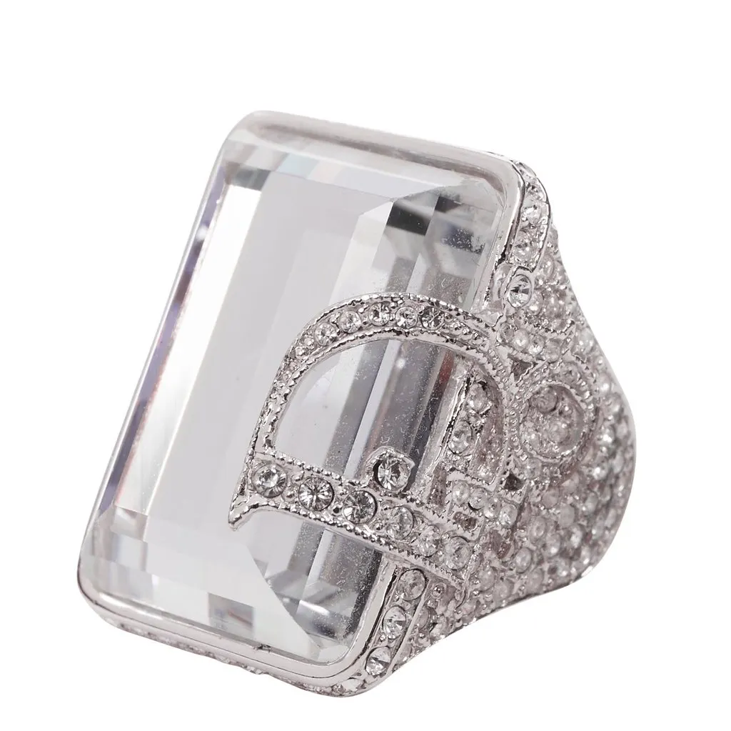 Dior Silver Metal Rings Silver Metal Very good - Front View