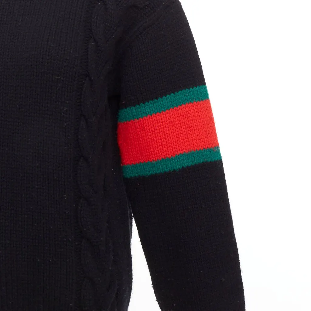 Gucci Black Wool Knitwear Black Wool Good - Back View