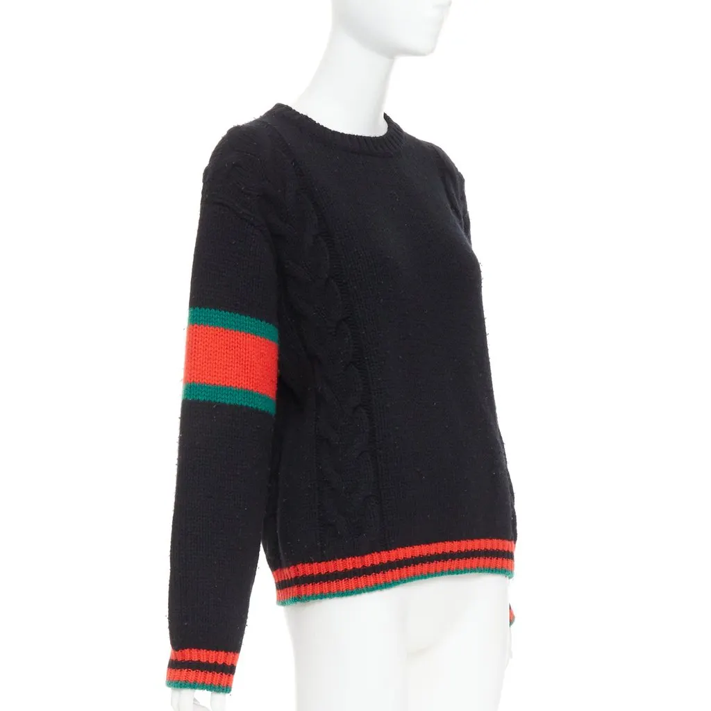 Gucci Black Wool Knitwear Black Wool Good - Inside View