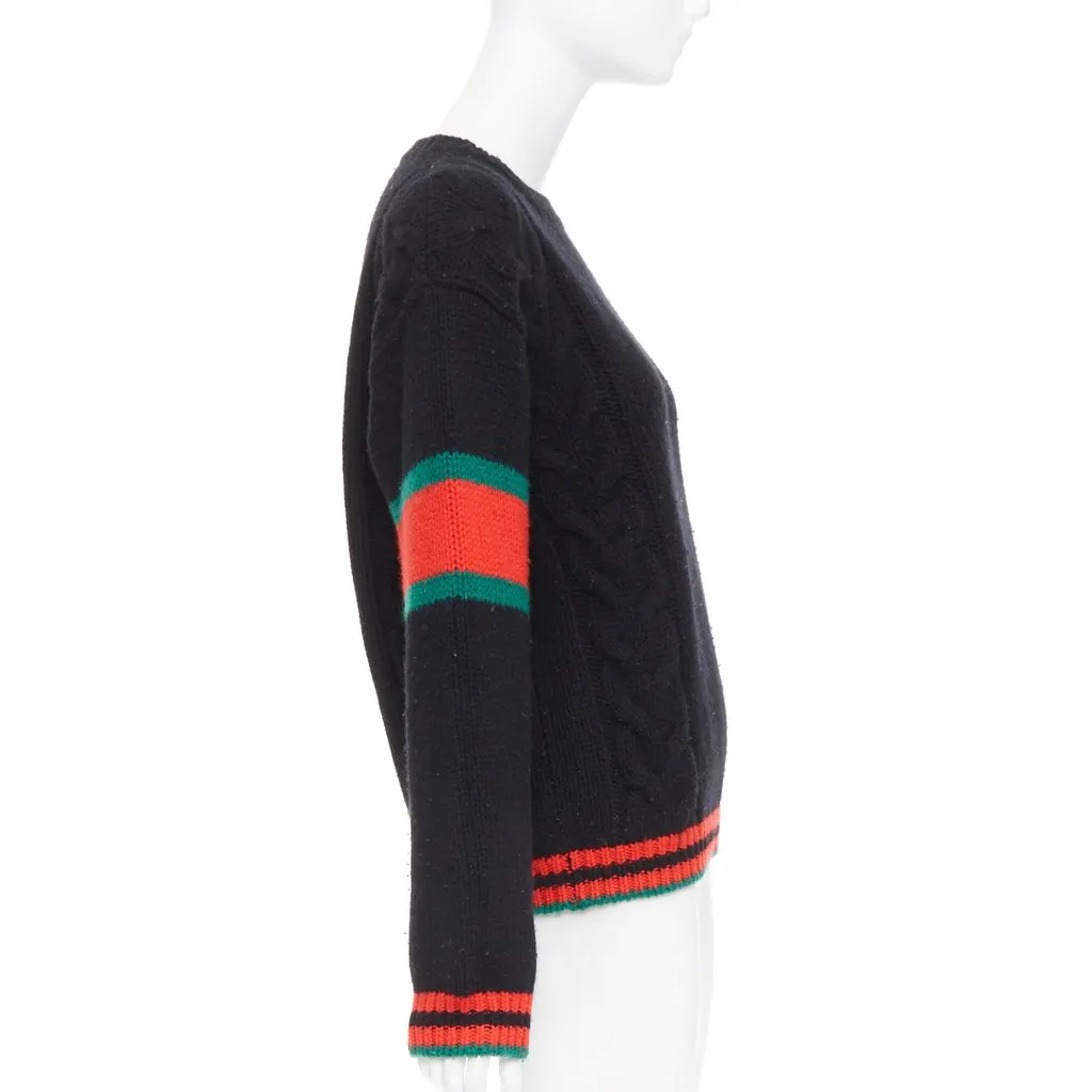 Gucci Black Wool Knitwear Black Wool Good - Model View