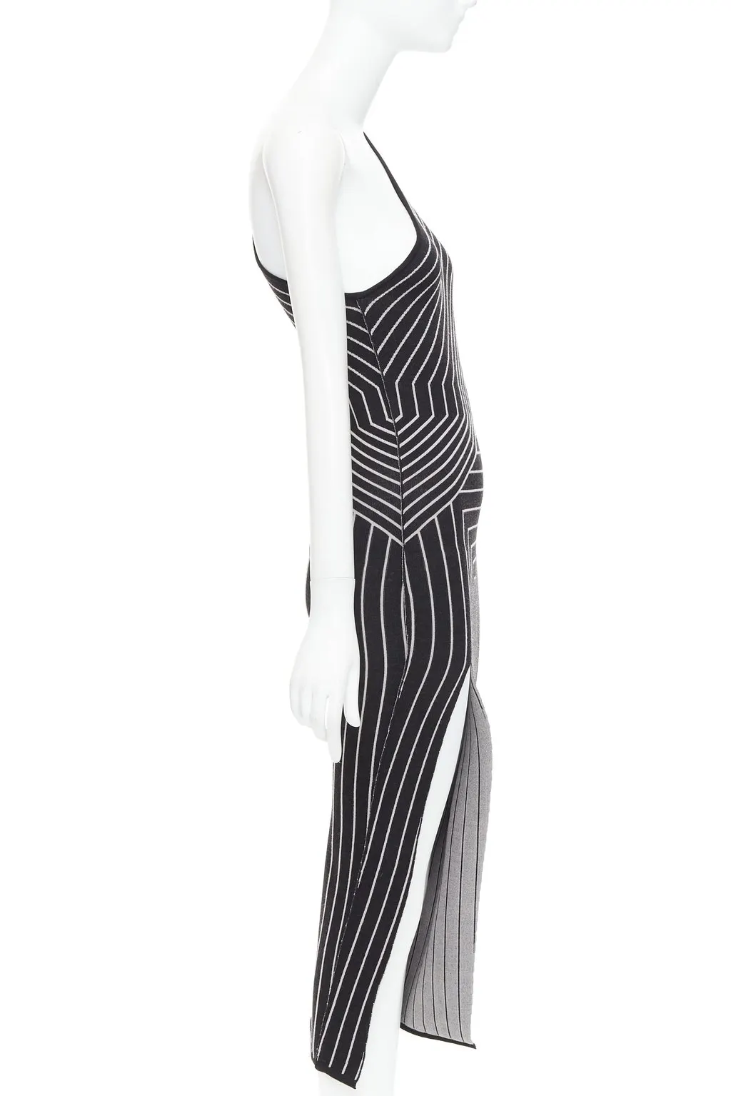 Rick Owens Grey Wool Dress Grey Wool Never worn - Model View