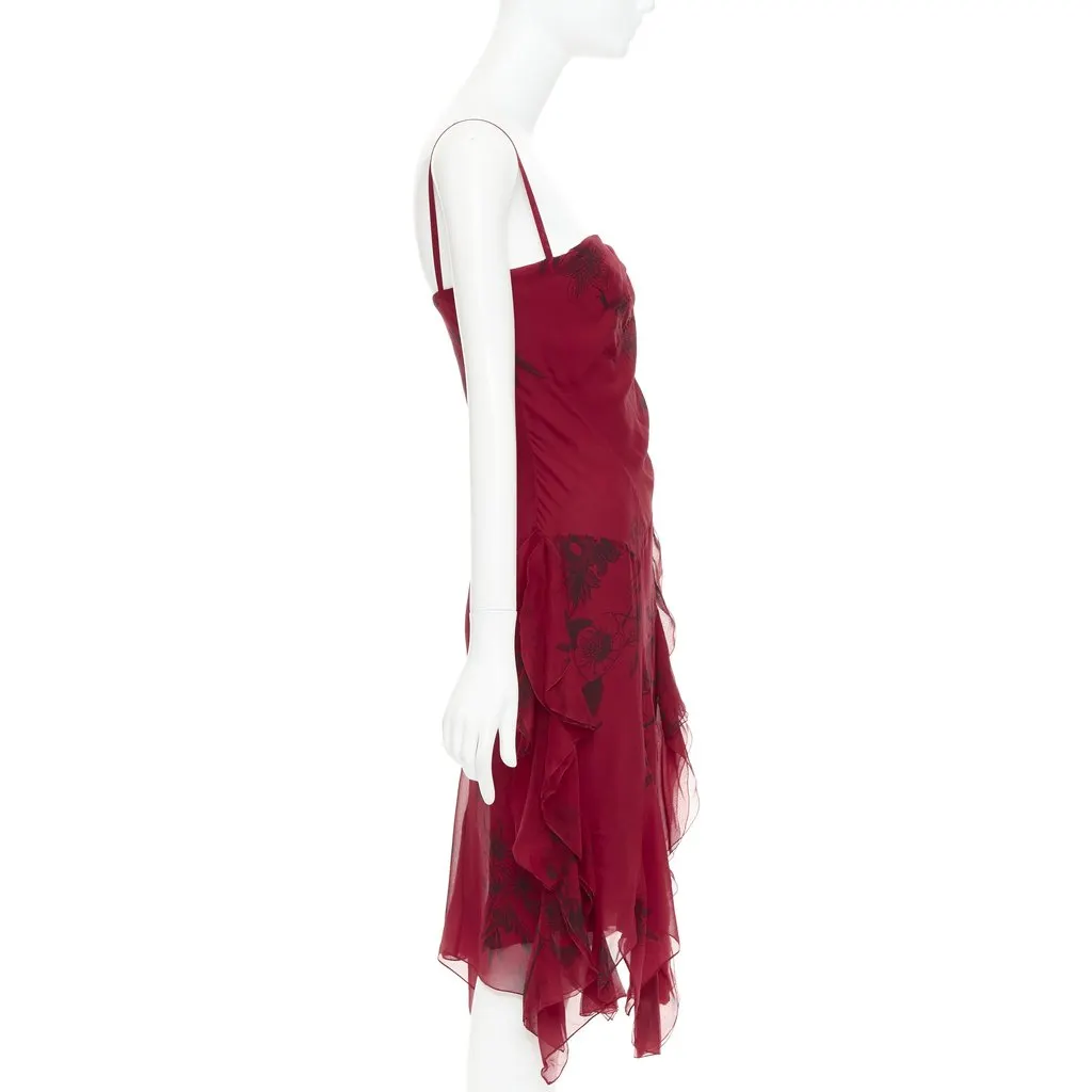 Dior Red Silk Dress Red Silk Never worn, with tag - Model View