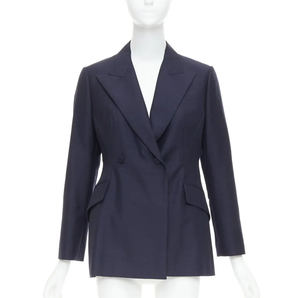 Dior Bar Navy Wool Very good - Front View