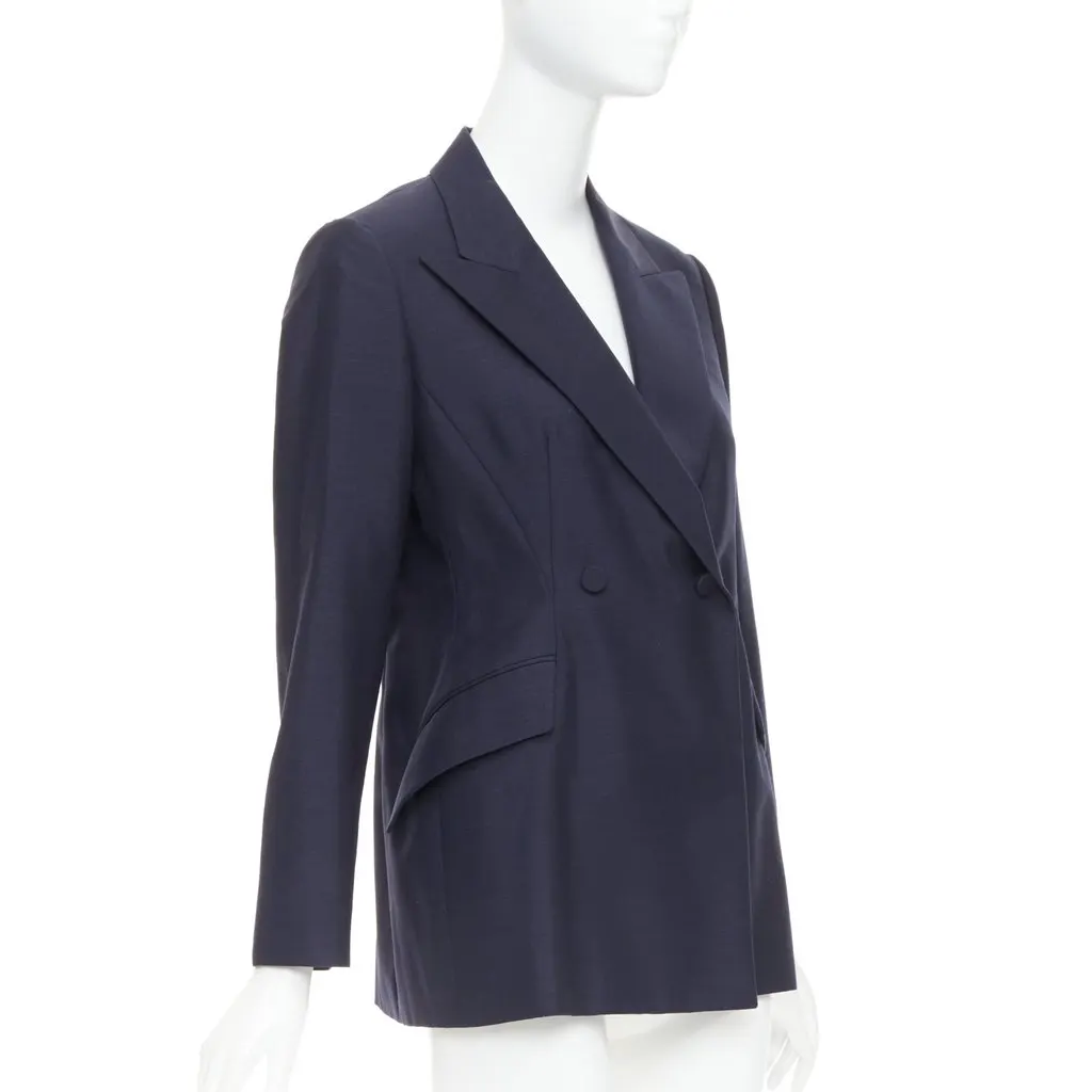 Dior Bar Navy Wool Very good - Model View