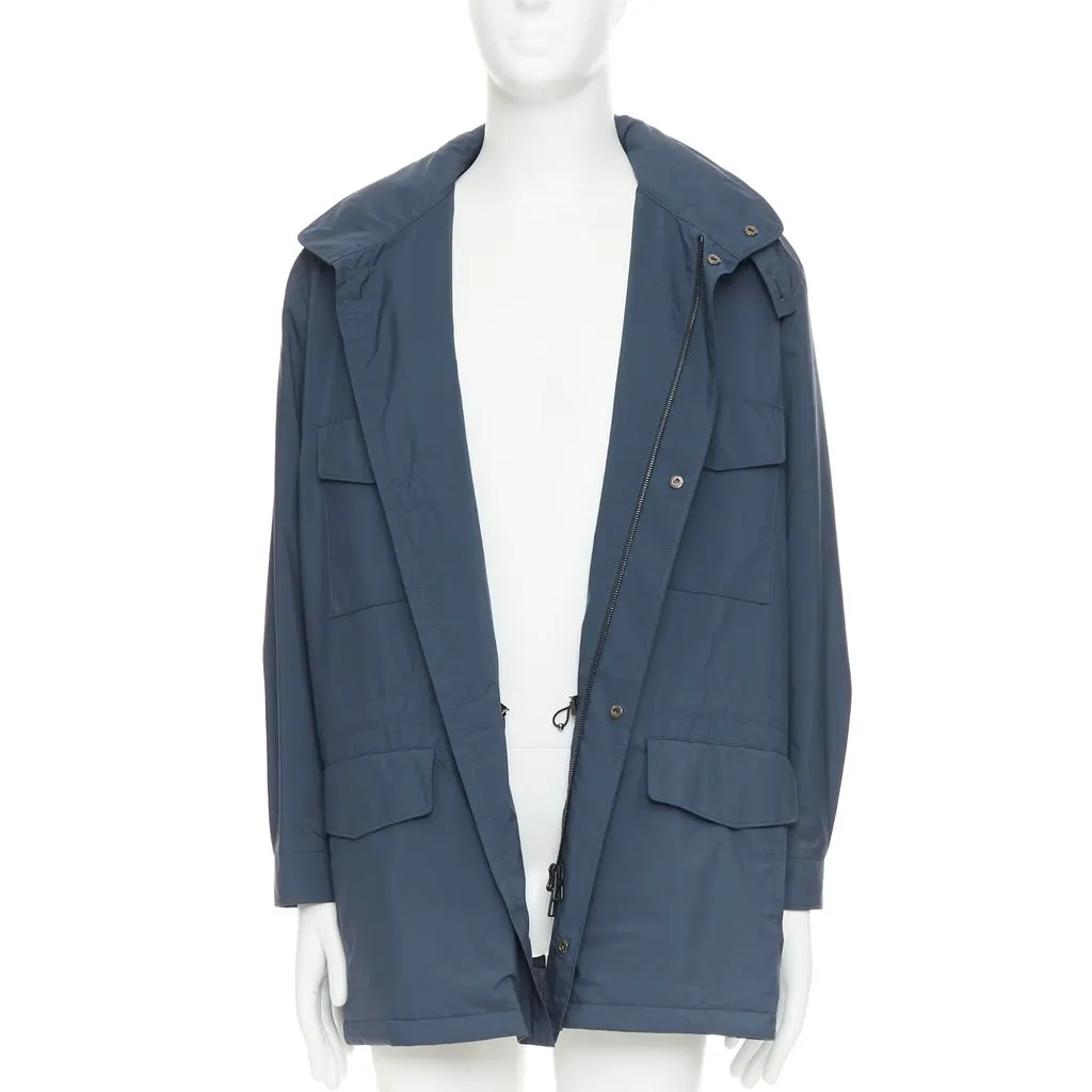Loro Piana Traveller Navy Polyester Good - Inside View