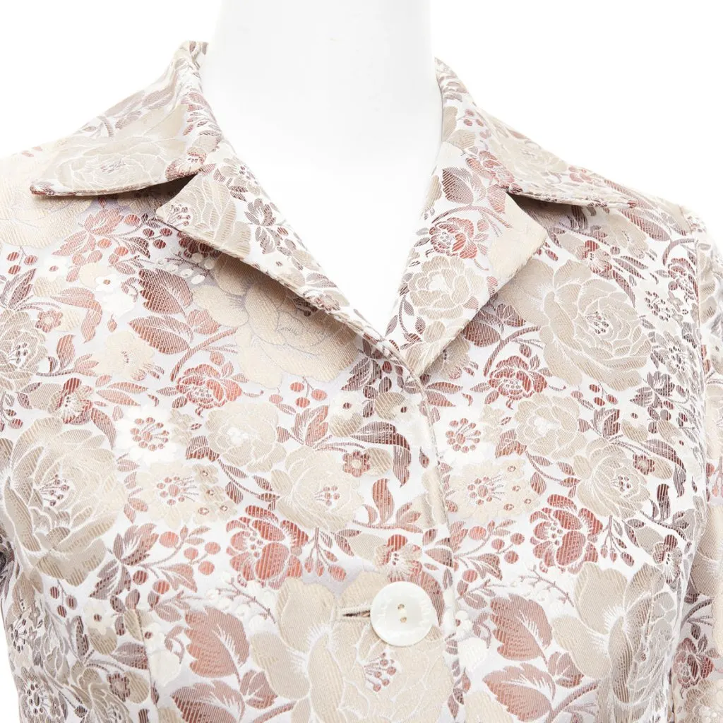 Dolce & Gabbana Beige Polyester Jacket Beige Polyester Very good - Back View