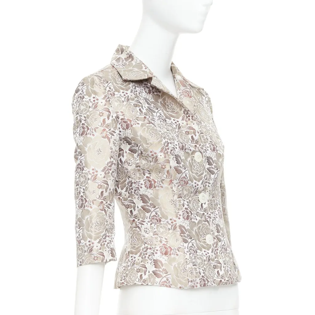 Dolce & Gabbana Beige Polyester Jacket Beige Polyester Very good - Model View