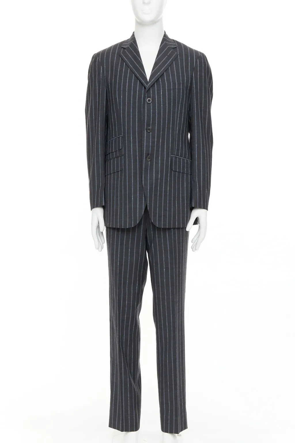 Etro Grey Wool Jacket Grey Wool Very good - Front View