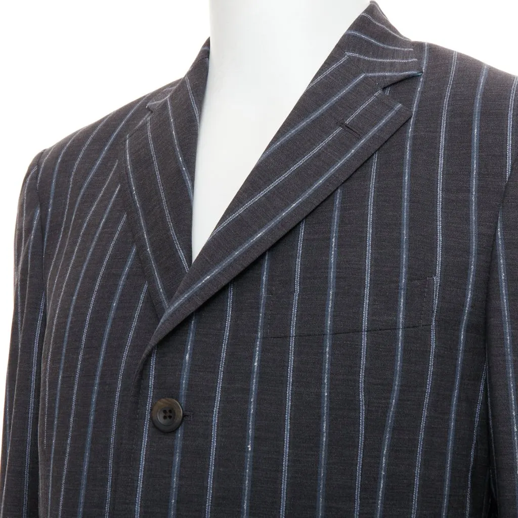 Etro Grey Wool Jacket Grey Wool Very good - Back View