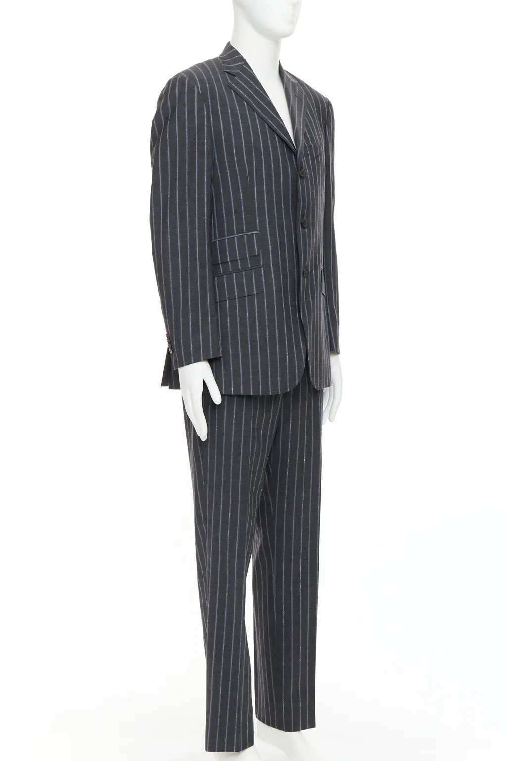 Etro Grey Wool Jacket Grey Wool Very good - Inside View