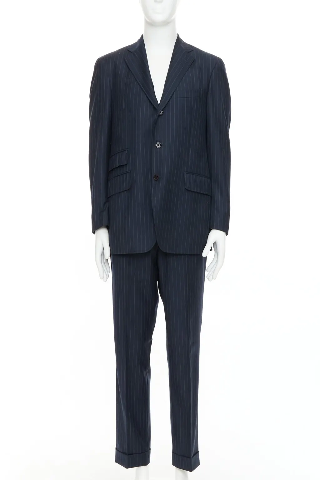 Etro Navy Wool Jacket Navy Wool Very good - Front View