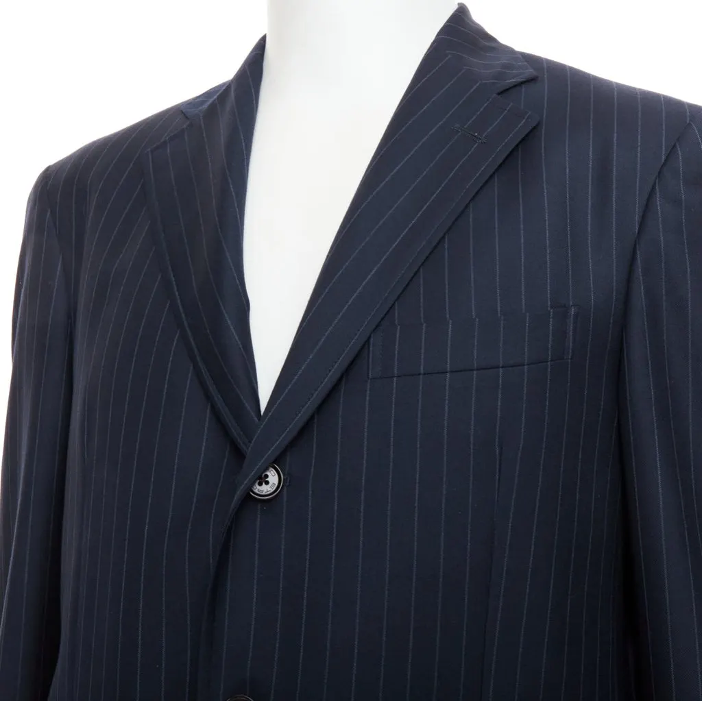 Etro Navy Wool Jacket Navy Wool Very good - Back View