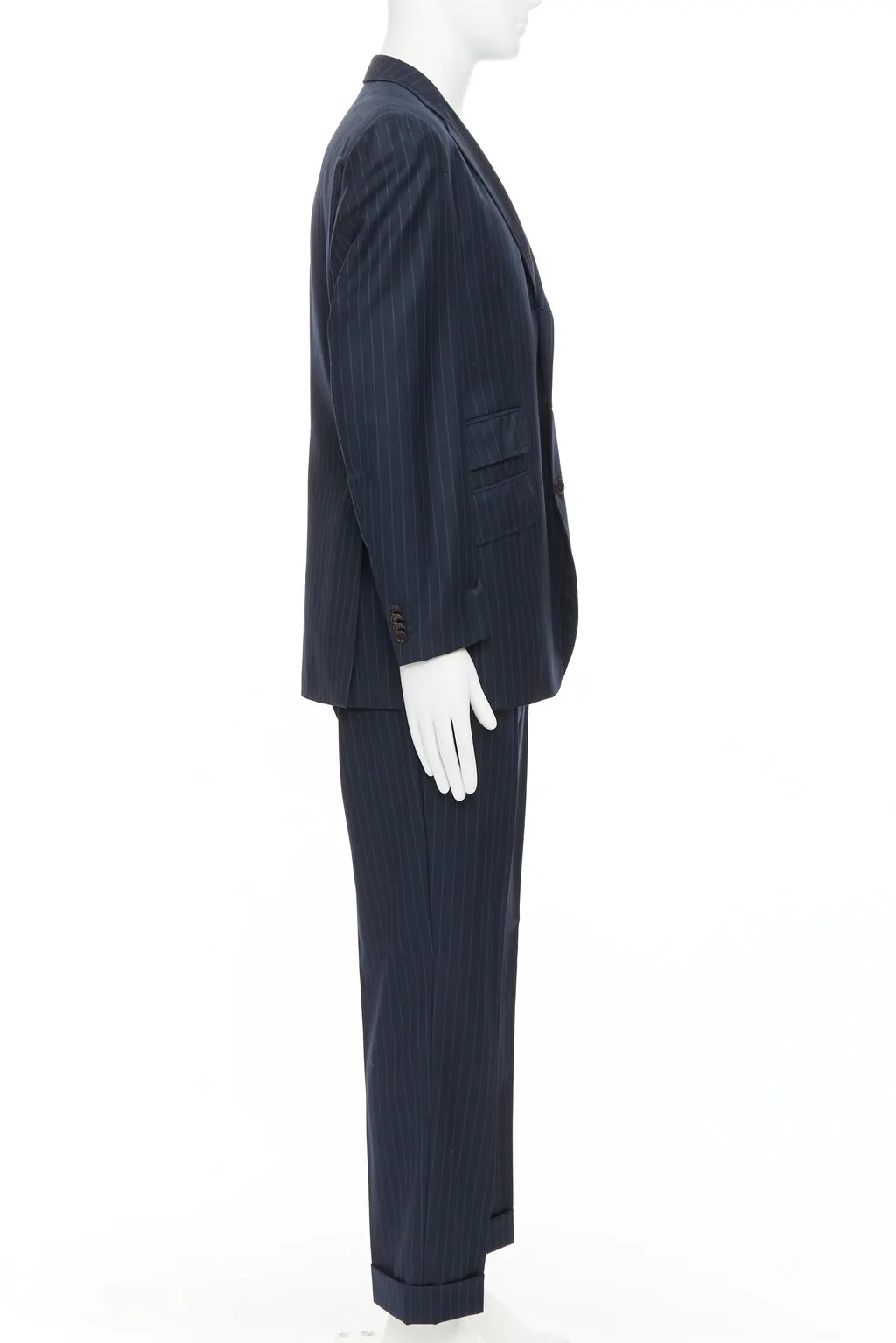Etro Navy Wool Jacket Navy Wool Very good - Model View