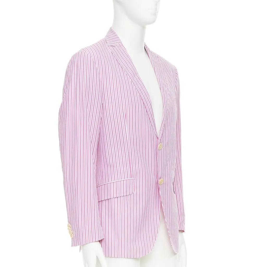 Etro Pink Cotton Jacket Pink Cotton Very good - Model View