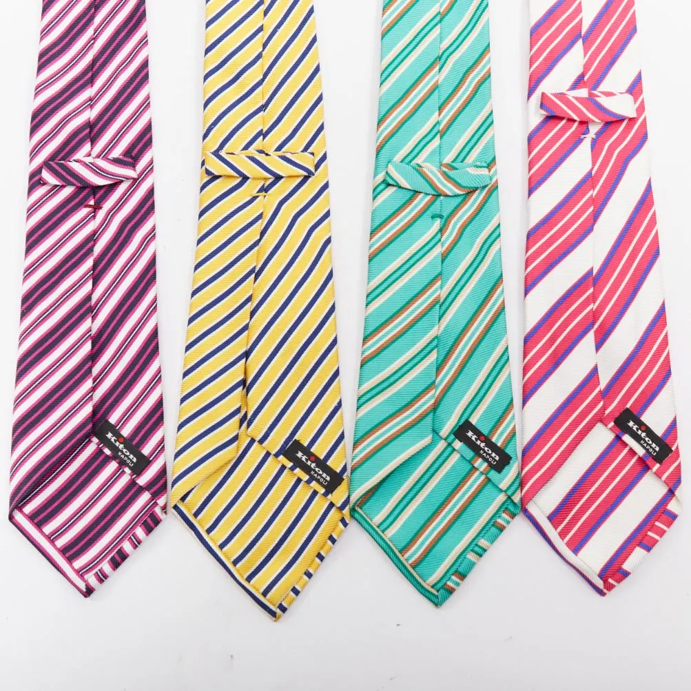 Kiton MultiColor Silk Ties MultiColor Silk Very good - Back View