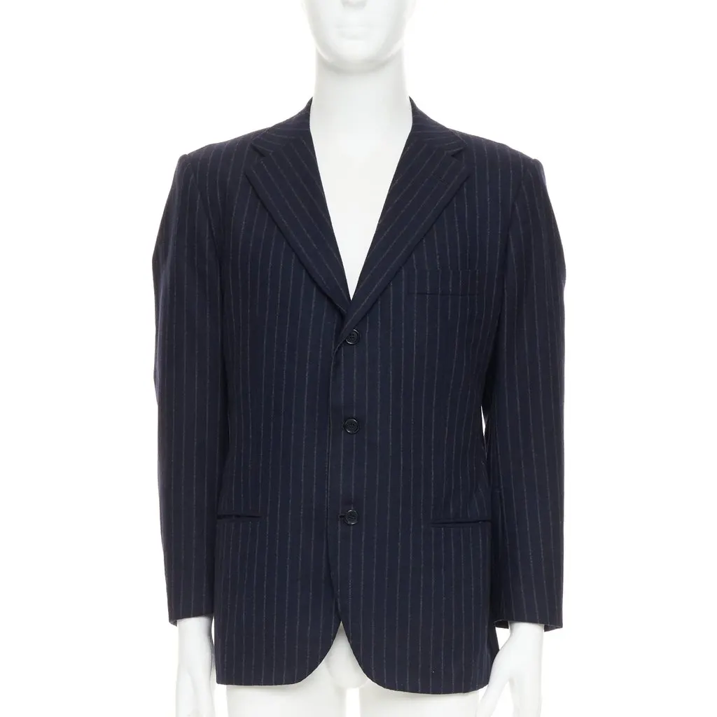 Kiton Navy Cashmere Jacket Navy Cashmere Very good - Front View