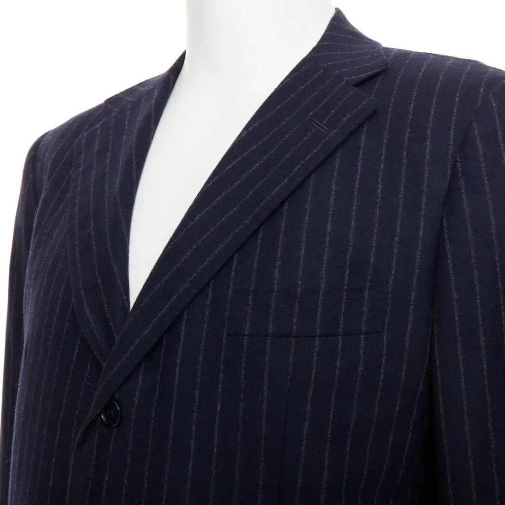 Kiton Navy Cashmere Jacket Navy Cashmere Very good - Back View