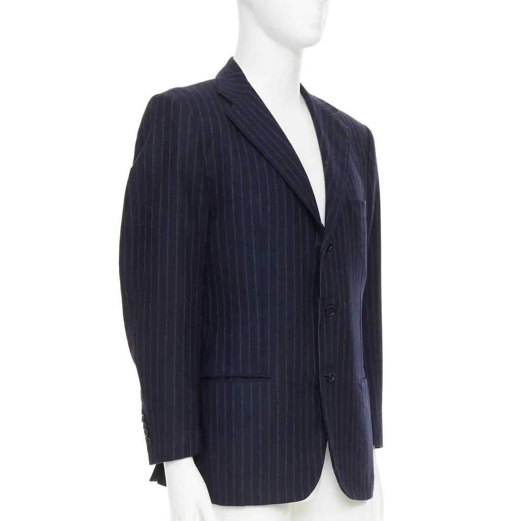 Kiton Navy Cashmere Jacket Navy Cashmere Very good - Inside View