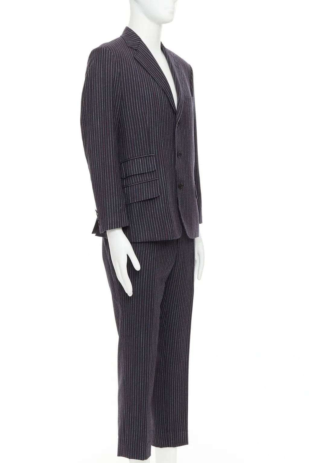 Etro Grey Wool Jacket Grey Wool Good - Inside View